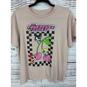 Womens Cartoon Network The Power Puff Girls Short Sleeve T Shirt Art Y2K XL